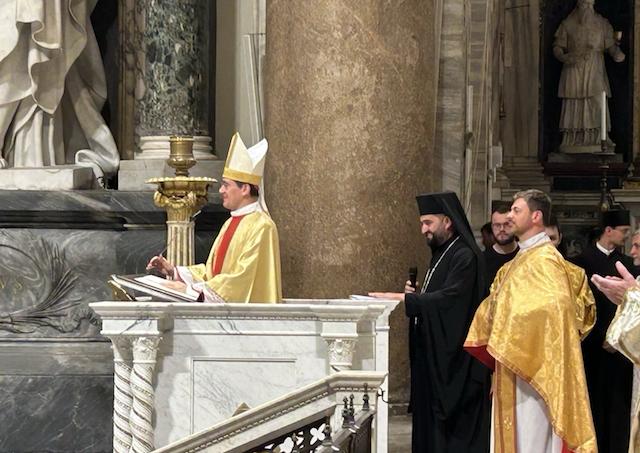 Rím, púť, gréckokatolíci, Laterán, Mons. Filippo Ciampanelli