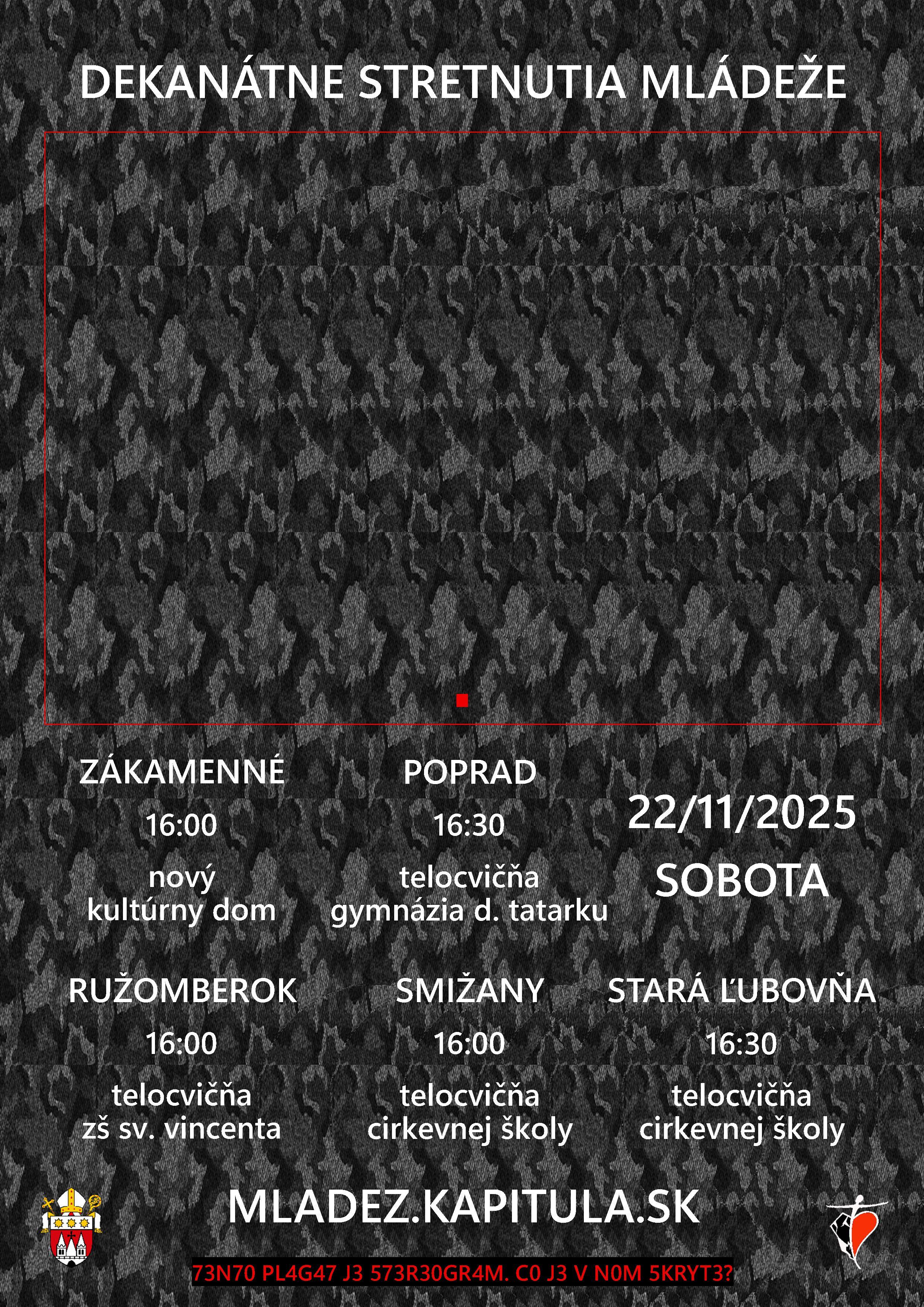 Spisk Kapitula, dekanatne,stretnutia,mladez,plagat