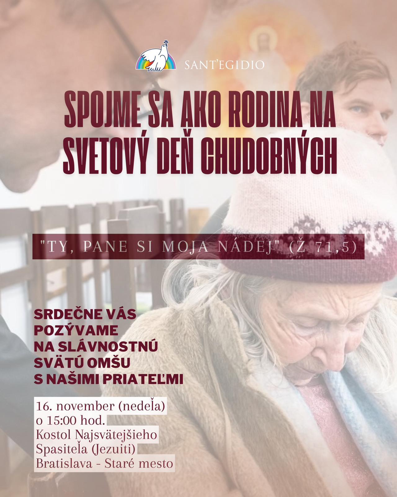 Bratislava, Svetový deň chudobných, plagát