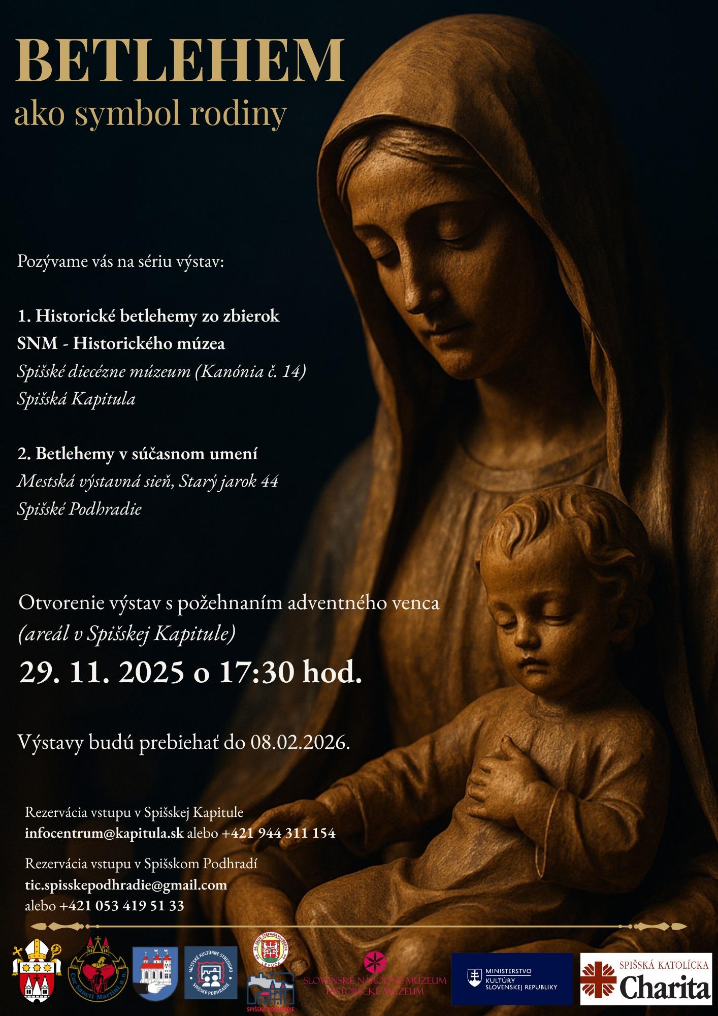 Spišská Kapitula, betlehem, plagat