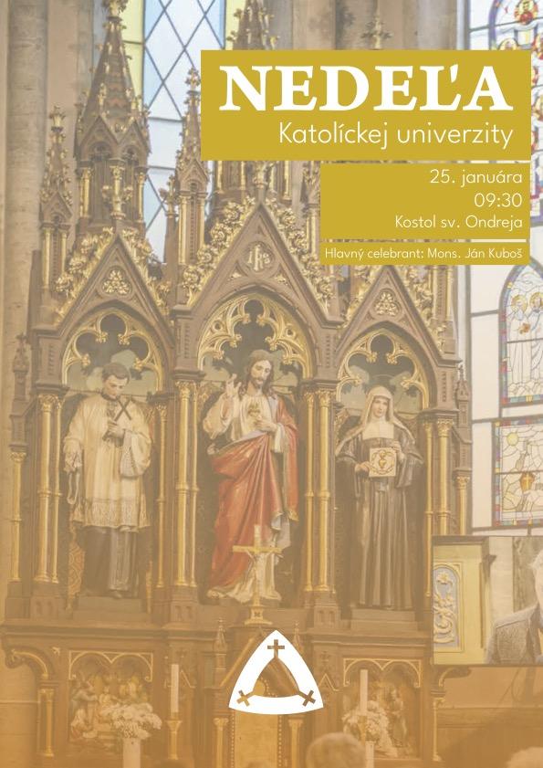 Ru�omberok, Nede�a Katol�ckej univerzity, plagat