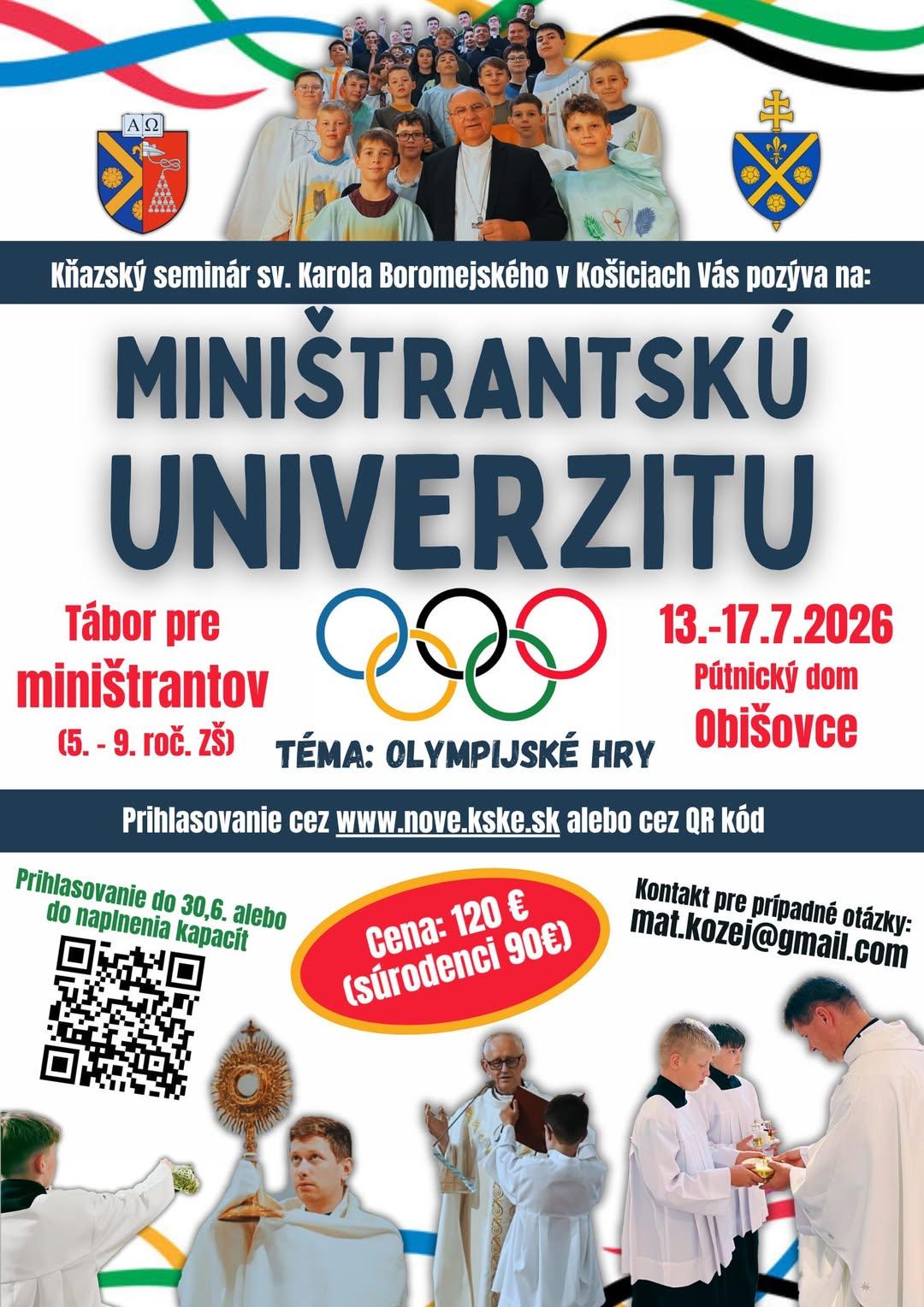 Ko�ice, univerzita, ministranti, plagat
