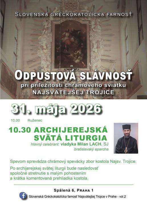 Praha, farnost, odpust, plagat