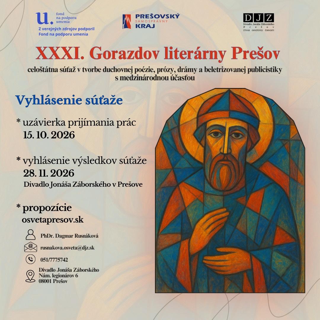 Gorazdov literárny Prešov 2026