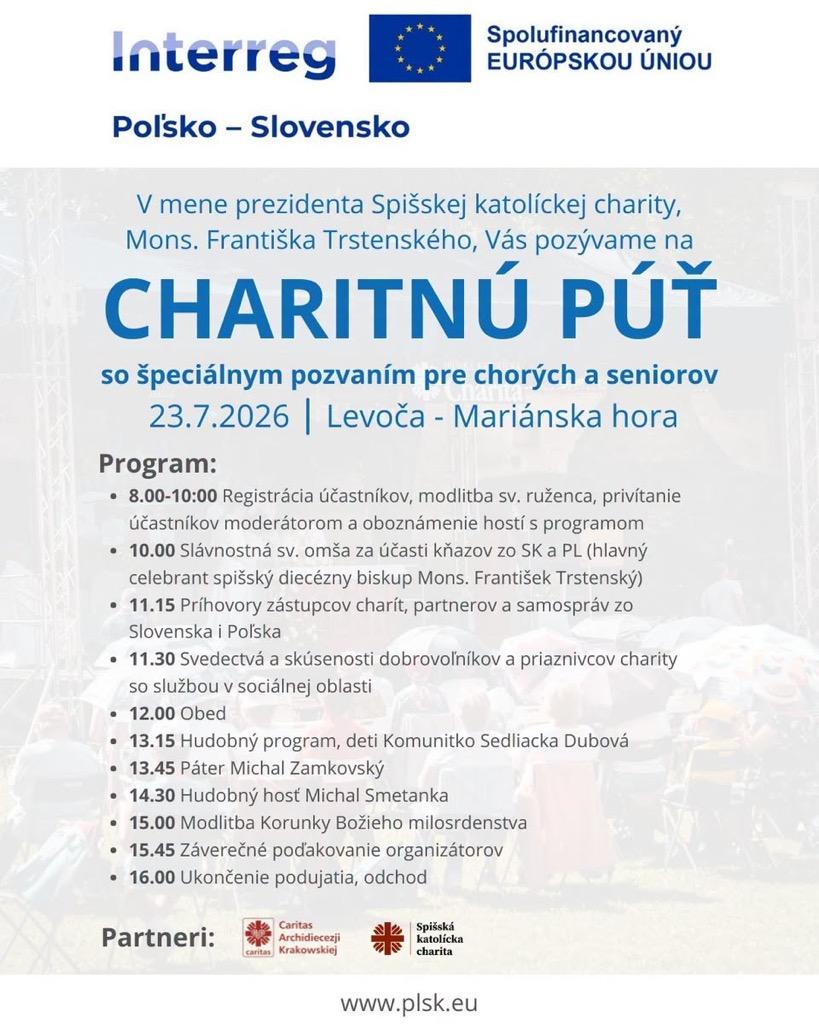 Levoča, púť, plagát