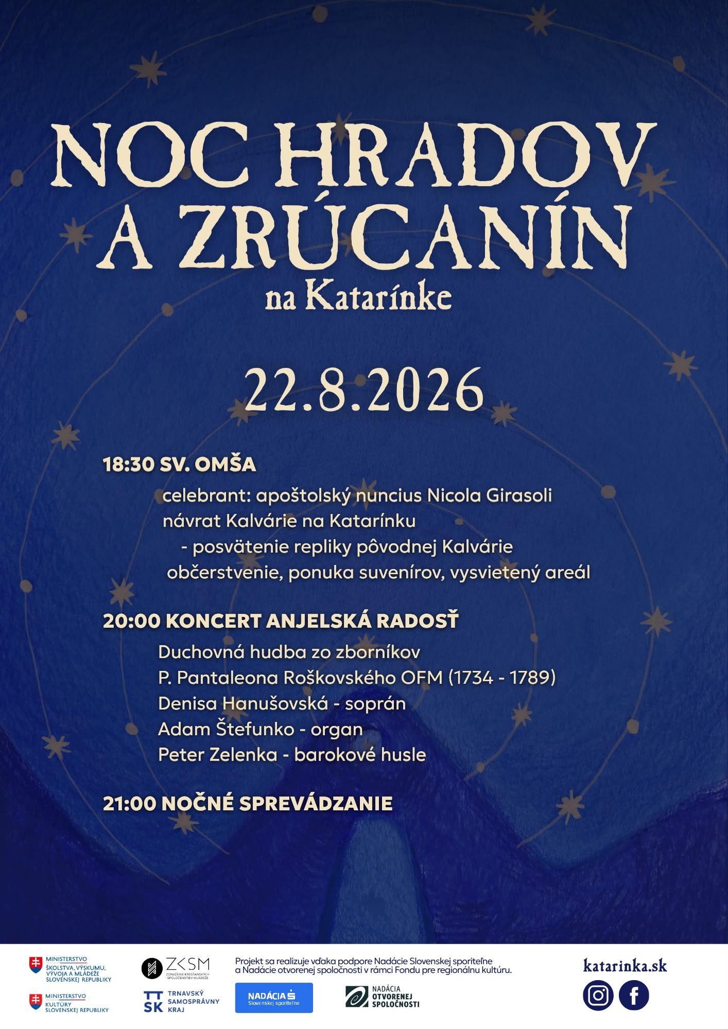Katarínka, Noc hradov, plagat