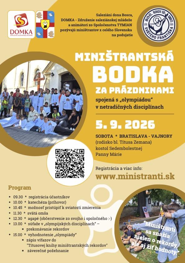 Plagat bodka Vajnory 2026