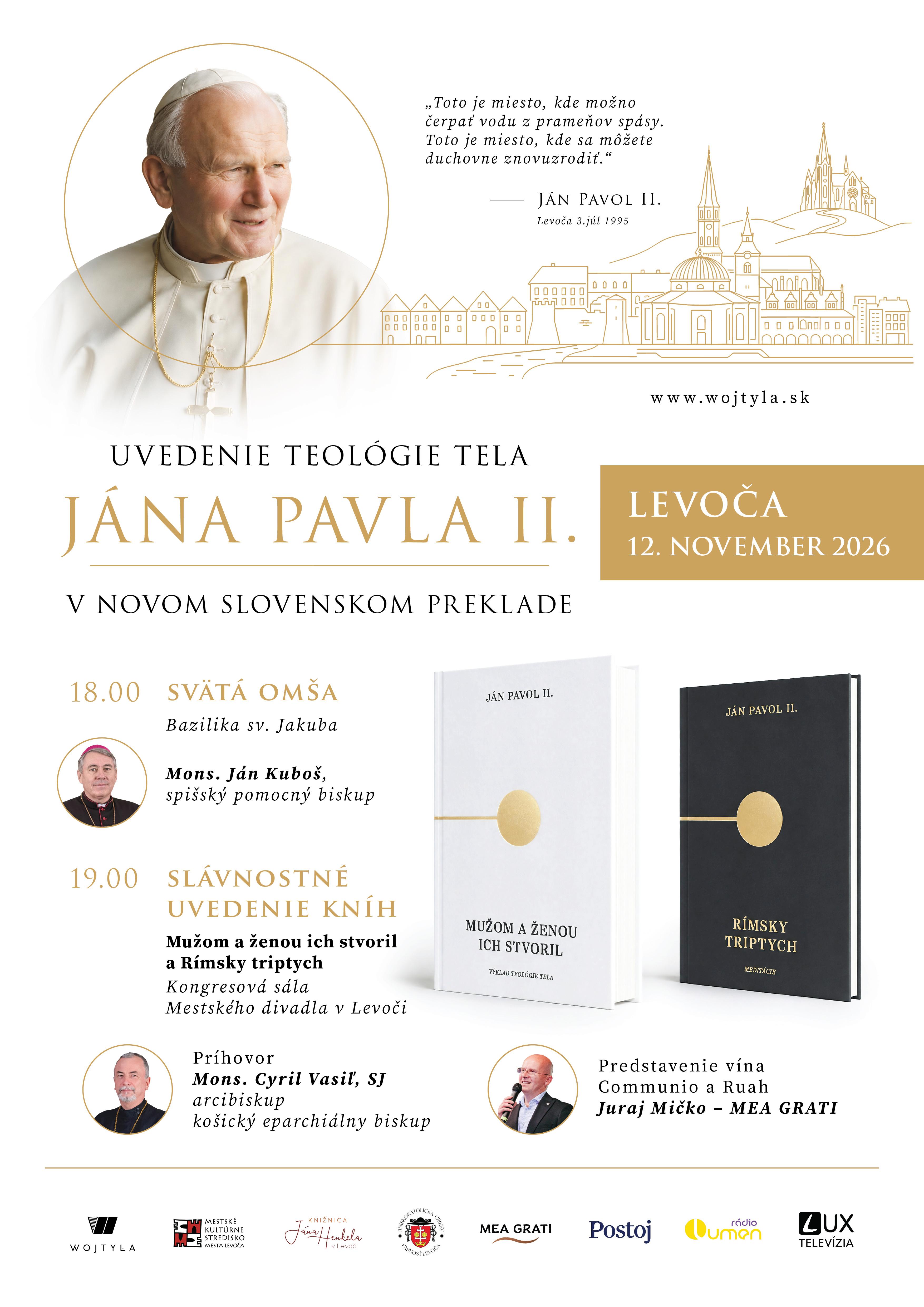 Levoca, Ján Pavol II., prezentacia, knihy